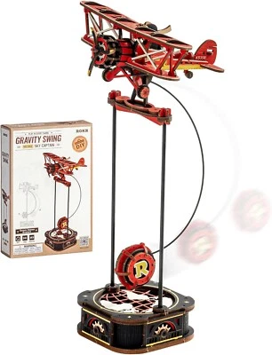 ROKR Sky Captain 3DPuzzle Wooden Model kit Gravity SwingSeries Gladiator Fighter - Image 1 of 4