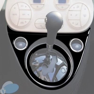 Car Interior Gear Shift Panel Cover Trim Accessories For  2012-2015 Fiat 500 Foto 1 de 4