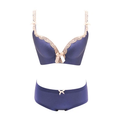 Sexy Sujetador Ropa Interior Push Up Sujetador Conjuntos Sin Costuras Reunir Lencería 32 34 36 38 A B C Foto 1 de 4