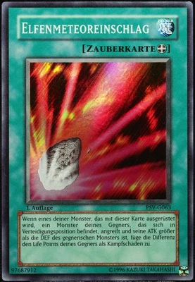 Yu-Gi-Oh! Elfenmeteoreinschlag PSV-G063 1.Edition (1st) SR [NM-MINT] | DE 2002 - Bild 1 von 4