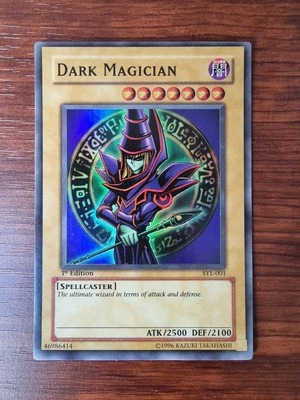 Yugioh Karte: Dark Magician 1. Edition, Super Rare, SYE-001 NM - Bild 1 von 4