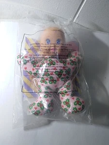 Vintage 1993 McDonalds Mattel MAGIC NURSERY BABY DOLL Holly Hearts 5" Mini NUOVO - Foto 1 di 5