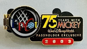 Disney 2003 WDW Passholder Steamboat Willie Mickey HTF Hinged Pin Not On Card - Picture 1 of 3