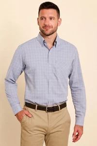 Under Armour GRANDE Drift Tide camicia a quadri con bottoni manica lunga grigio 1351124 - Foto 1 di 9