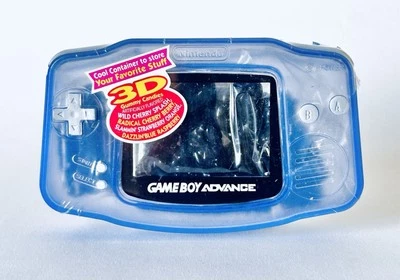 De colección 2001 Au’Some 3D Gameboy Advance Gummies caramelo contenedor de 4” azul trans Foto 1 de 4
