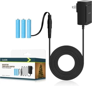 Lenink Adattatore Alimentatore AC per Batteria AAA,Sostituire 3 Nero  - Foto 1 di 7