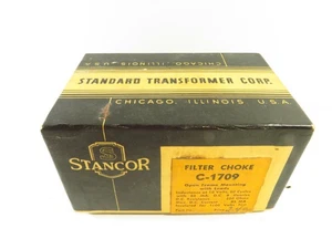 STANCOR Filtro Choke C-1709, 60H, Corrente DC 85 mA, Made in USA, NOS - Foto 1 di 6