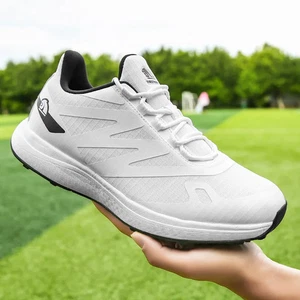 Golf Shoes Lightweight Non-Slip Golfing Footwears Cushioning Male Walking Shoes - Picture 1 of 30