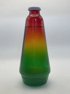 Vintage Green Red Yellow 6 3/4” Lava Lamp Replacement Glass Bottle - Picture 1 of 6