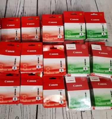 Genuine Canon CLI-8 Ink Cartridge Bundle - Red/Cyan - x97 - Image 1 of 4