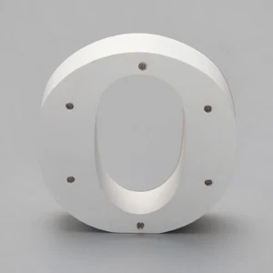 'O' White Alphabet Wooden Letter LED Sign Light - Picture 1 of 1
