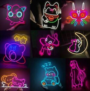 Custom Neon Signs LED Neon Light Anime Cartoon Wall Shop Decor Gift
