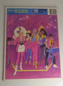 Vintage Barbie And The Rockers Golden 12 Piece Tray Puzzle 1986 Mattel - Picture 1 of 6