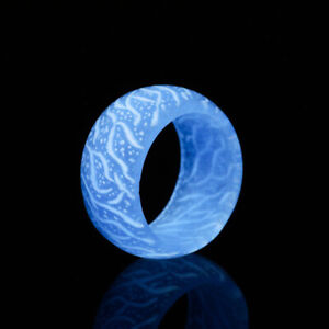 Luminous Glow Crack Resin Ring Glowing In The Dark Jewelry Rings For Women Men