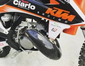 TEAM CIARLO XL KTM HUSQVARNA GASGAS 125 2019-2022 CARBON EXPANSION GUARD - Picture 1 of 1