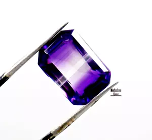Purple Amethyst Loose Gemstone Emerald Cut Certified Natural Gemstone 7 Ct - Picture 1 of 7