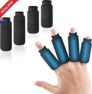 Finger Ice Sleeves 4 Pack – Hot Cold Therapy for Arthritis, Swelling, Injury - Picture 1 of 12