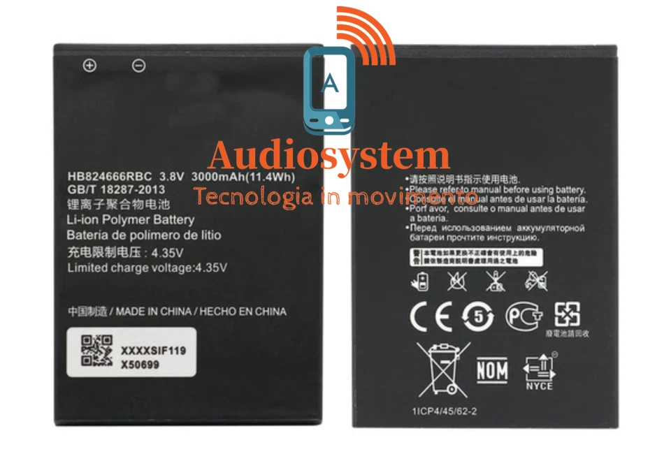 BATTERIA Adatta per HUAWEI E5577s-321 E5785 E5787 ROUTER 4G 3000mAh HB824666RBC