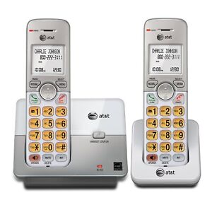 2Handset DECT 6.0 Cordless Home Phone System Speakerphone Caller ID/Call Waiting