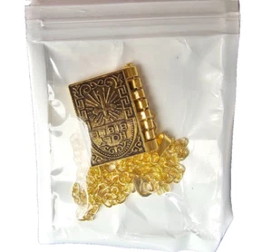 Gold Holy Bible Pendant Lord's Prayer Necklace Catholic Jewelry Chain 24" Gift - Picture 1 of 9