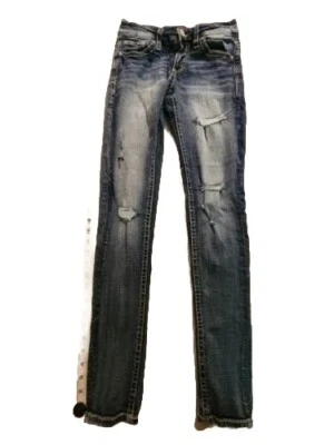 Daytrip Jeans Womens 25S Virgo Skinny Blue Denim Distressed Ripped - Image 1 of 4