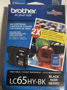 Brother (LC65HYBK) High-Yield Black Ink Cartridge expired 11/2013 - Picture 1 of 4