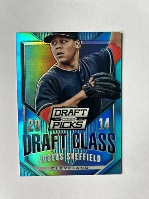 2014 Panini Prizm Perennial Draft Picks Powder Blue /199 29 Justus Sheffield  - Image 1 of 2