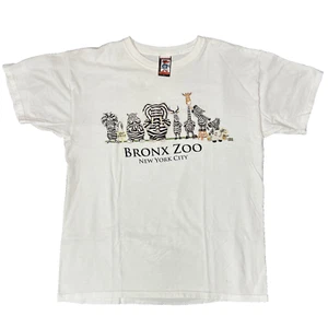 T shirt (L) THE DUCK CO - Bronx Zoo New York City Zebra Vintage T shirt - Picture 1 of 3