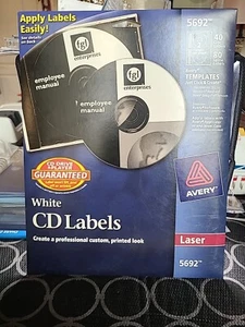 Avery White CD Labels 5692 - Picture 1 of 2