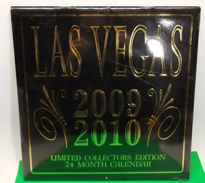 Lámina de calendario de pared cuadrada mensual de 12 x 24 pulgadas Las Vegas 2009 2010 - Imagen 1 de 3