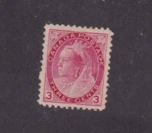 CANADA # 78 VF-MLH Q/VICTORIA 3cts JUBILEE NUMERAL ISSUE CAT VALUE $150 - Picture 1 of 1