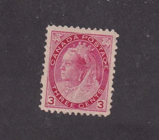 CANADA # 78 VF-MLH Q/VICTORIA 3cts JUBILEE NUMERAL ISSUE CAT VALUE $150 - Image 1 of 1