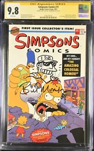 (1993) SIMPSONS COMICS #1 W/POSTER CGC SS 9.8 BILL MORRISON W/DUFF MAN SKETCH - Picture 1 of 1