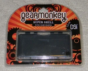 Gear Monkey - Super Shell w/ 3 Game Drawer for Nintendo DSi - Black / Clear - Picture 1 of 2