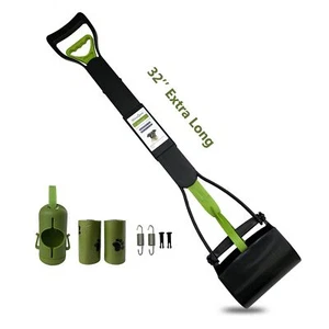32" Pooper Scooper For Large Medium Small Dogs Extra Long Handle Heavy Duty Poop - Picture 1 of 6