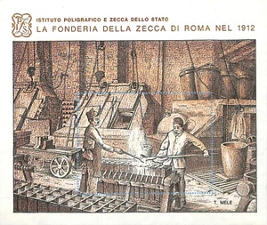 ITALY - POSTER STAMP - CHIUDILETTERA FONDERIA DELLA ZECCA (L0190-204) - Picture 1 of 1