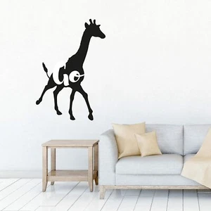 Go Quote Giraffe Giraffes Animal Wall Art Stickers for Kids Home Room Decals - Picture 1 of 6