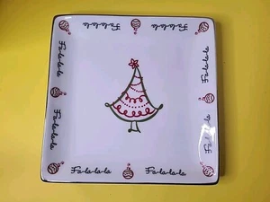 St Nicholas Square Tis the Season 8.25" Dinner Plate/Serving Christmas Tree - Picture 1 of 4