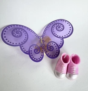 Fancy Nancy Disney Junior Garden Fairy Accessory Doll WINGS & PINK SHOES ONLY (K - Picture 1 of 2