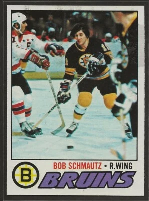 1977-78 Topps Hockey #59 Bob Schmautz Boston Bruins (wax) - Image 1 of 2