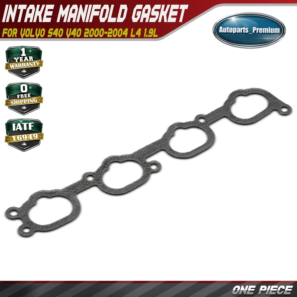 Junta de colector de admisión de motor sin asbesto para Volvo S40 V40 2000-2004 L4 1,9 L Foto 1 de 4