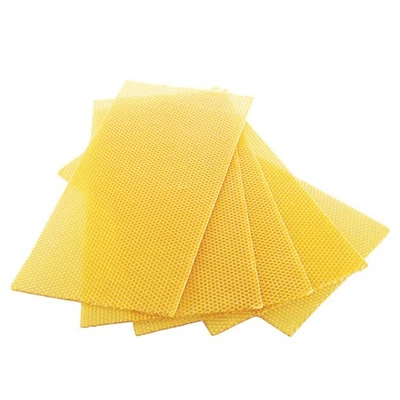 10x Beeswax Sheets For Candle Making Natural Beeswax Honeycomb Foundation Sheets - Image 1 of 4