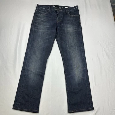 Lee Cooper Jeans Men's Size 32 Blue Lo Slim Distressed Hemmed Western Thrashed - Image 1 of 4