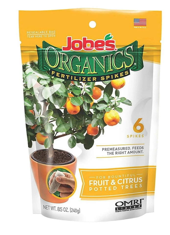 Jobe’s Organics Garden Fertilizer Spikes, Easy Care Fertilizer for Fruit Plants - Image 1 of 2
