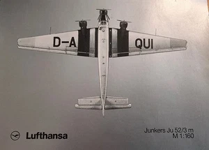 Lufthansa Junkers JU 52/3m Modellflugzeug 1:160 - Neuwertig OVP - Bild 1 von 3