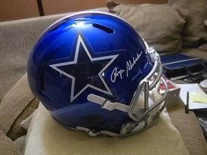 Roger Staubach Dallas Cowboys Hofer Autographed F/S Riddell Flash Speed Rep BAS  - Picture 1 of 6