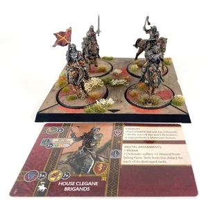 x4 Brigands de la maison Clégane Plastique Edge Game of Thrones | P-00KM5 - Picture 1 of 4