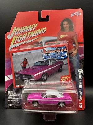 Johnny Lightning (2006) American Beauties 1970 Plymouth Hemi Cuda Car & Poster - Image 1 of 2