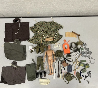 Vintage 1964 GI Joe Action Figure RED CROSS Mixed Accessories Weapons Lot Hasbro - Image 1 of 4
