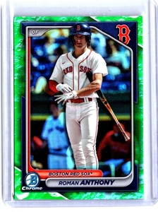 2024 Bowman Chrome Prospects Roman Anthony #BCP-22 refractor de brillo lunar - Imagen 1 de 2